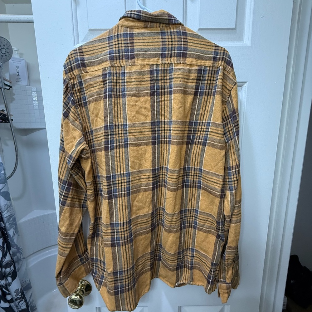 Molokai Yellow and Blue Plaid Shirt